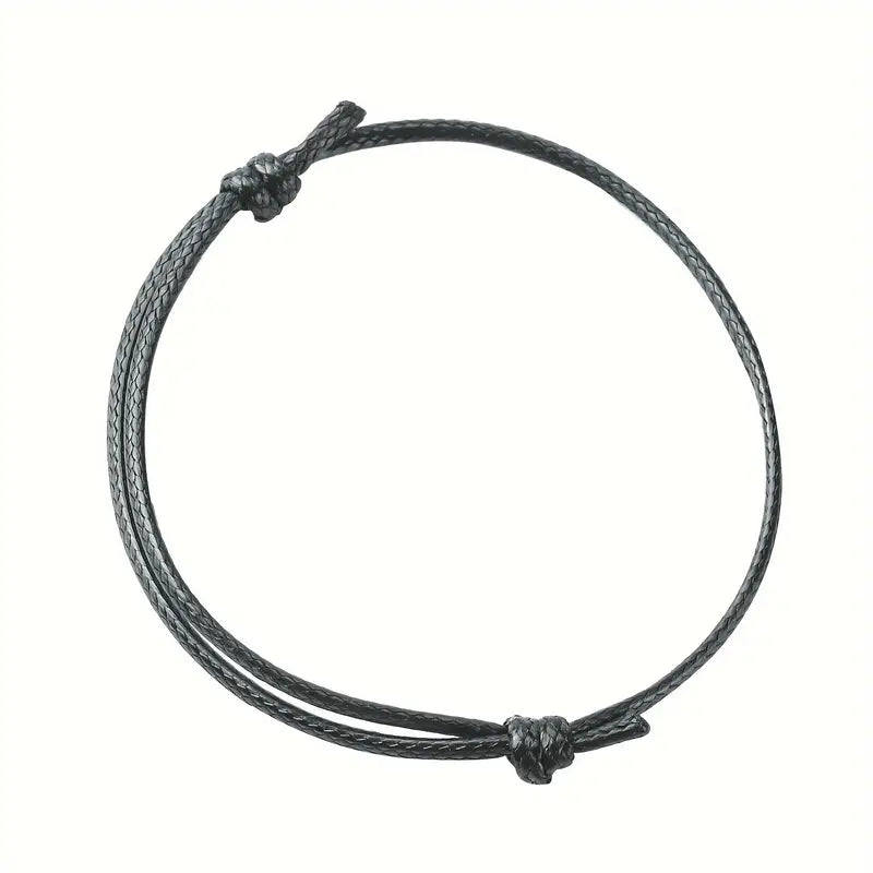 Vimara Partner-Set gewachstes Armband Schwarz + Pink