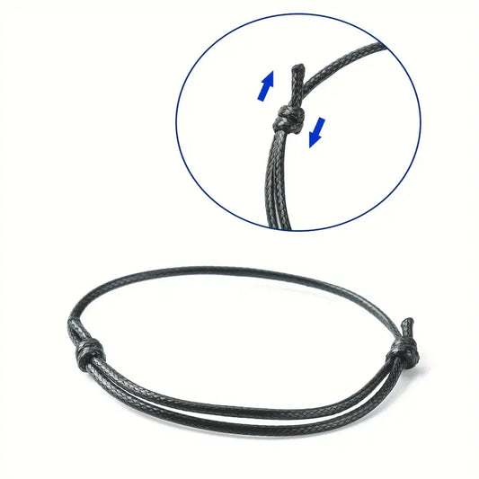 Vimara gewachstes Armband schwarz