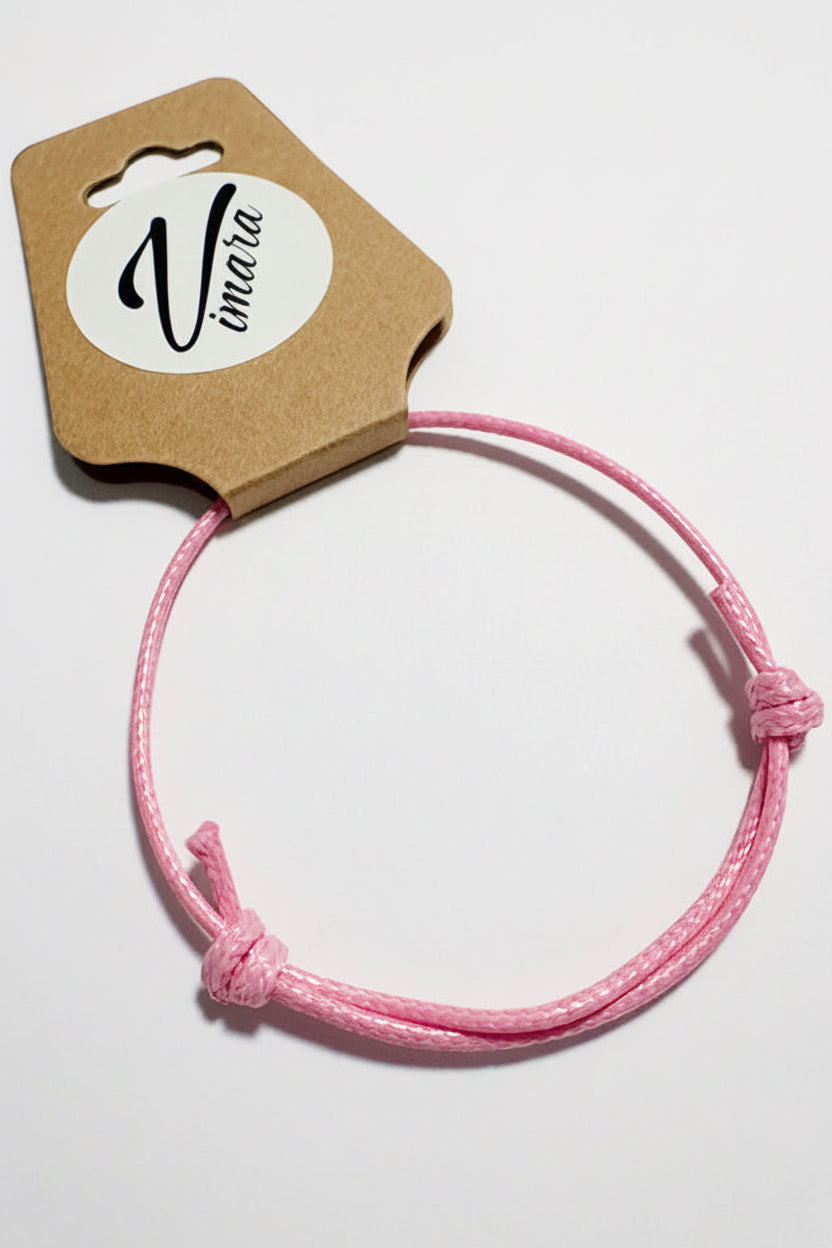 Vimara gewachstes Armband Pink